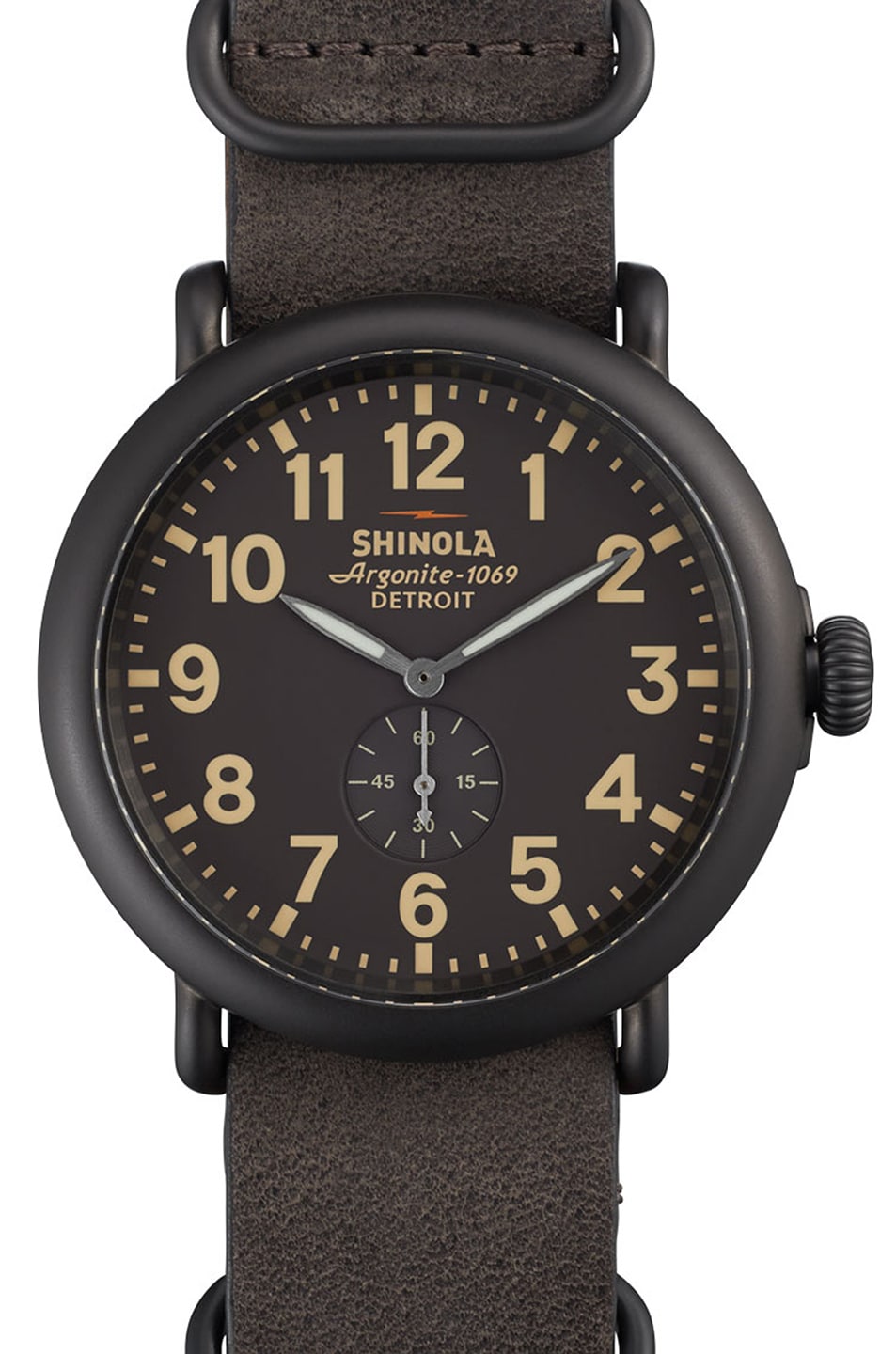Image 1 of Shinola The Runwell 41mm in Heather Grey & Brown Grey