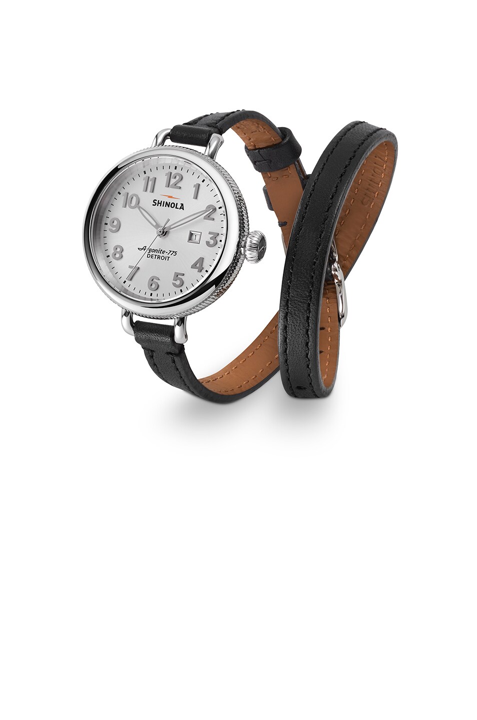 Image 1 of Shinola The Birdy 34mm in Black & Pearlized Silver