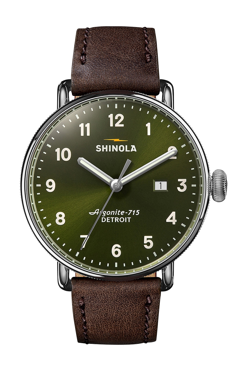 Shinola Canfield 43mm in Olive 895$