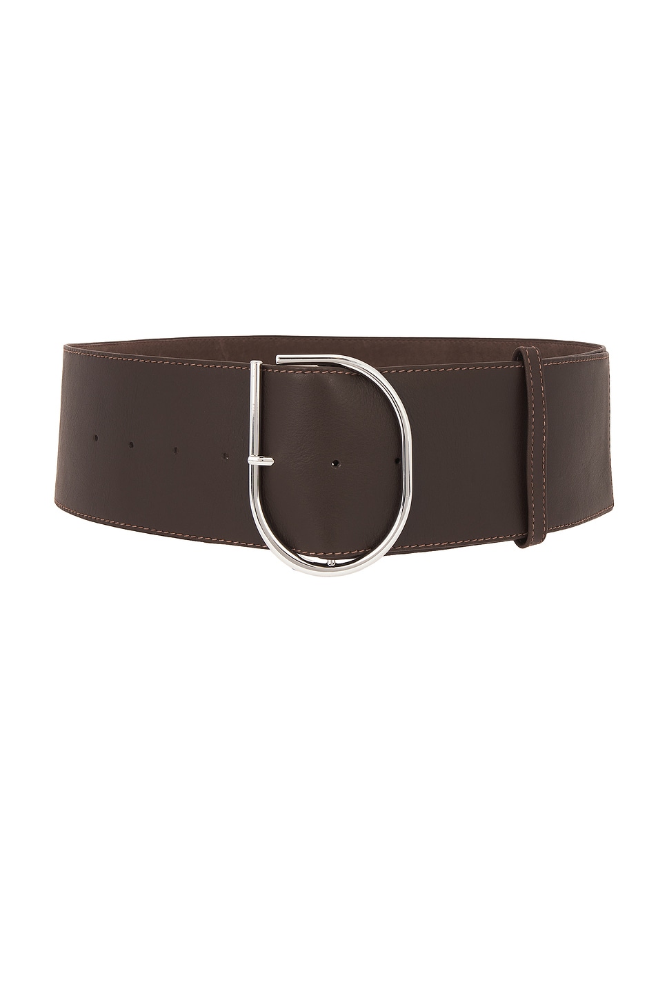 Sir Rocco Wide Leather Belt In Brown
