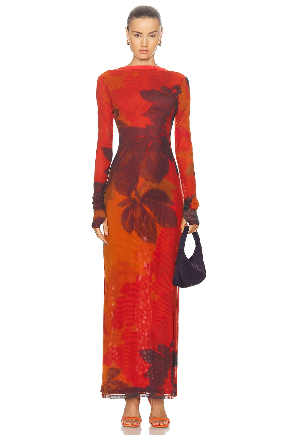 Image 1 of SIR. Libertine Cut Out Midi Dress in Wren Print