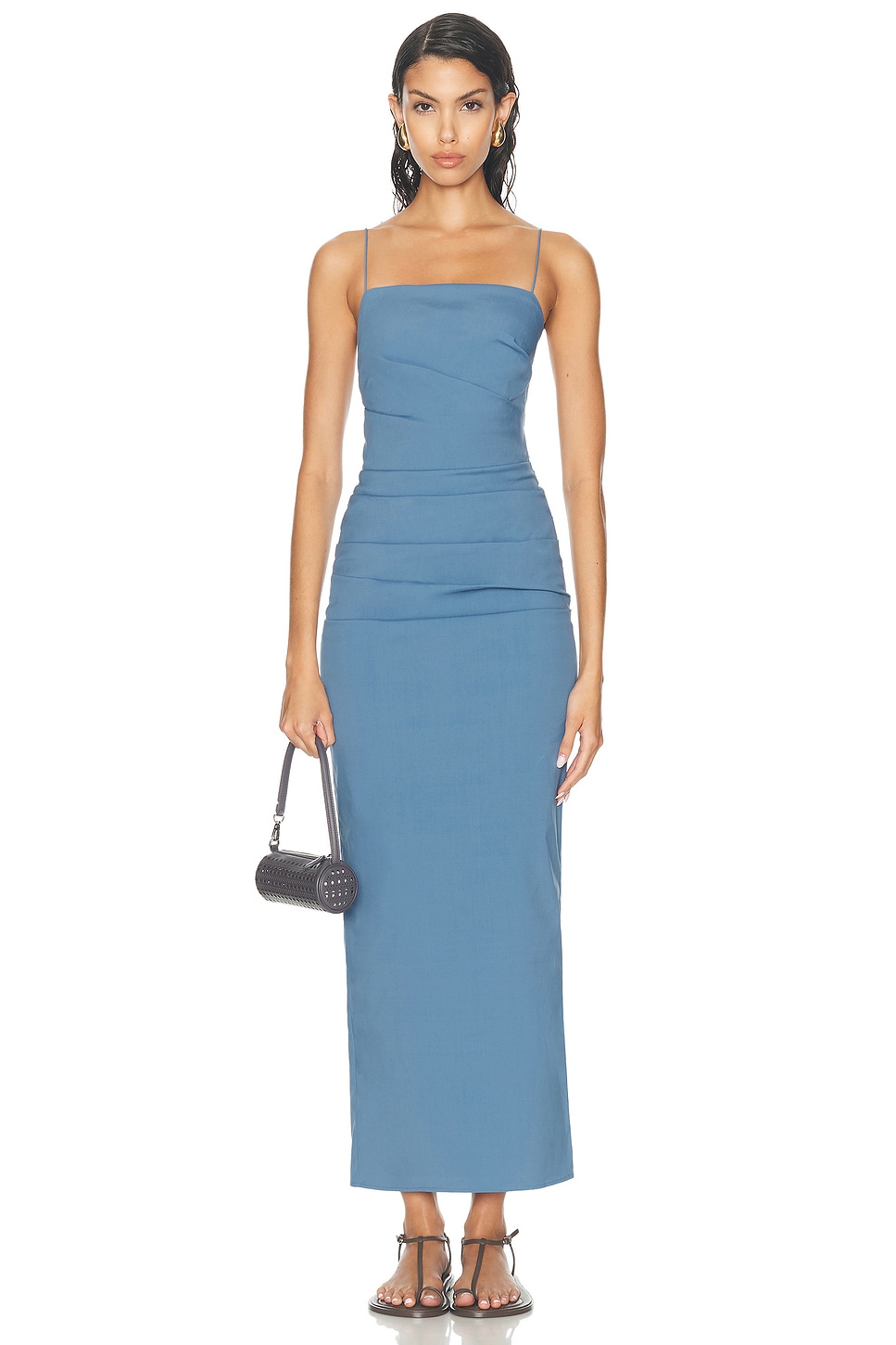 Image 1 of SIR. Jones Gown in Washed Blue