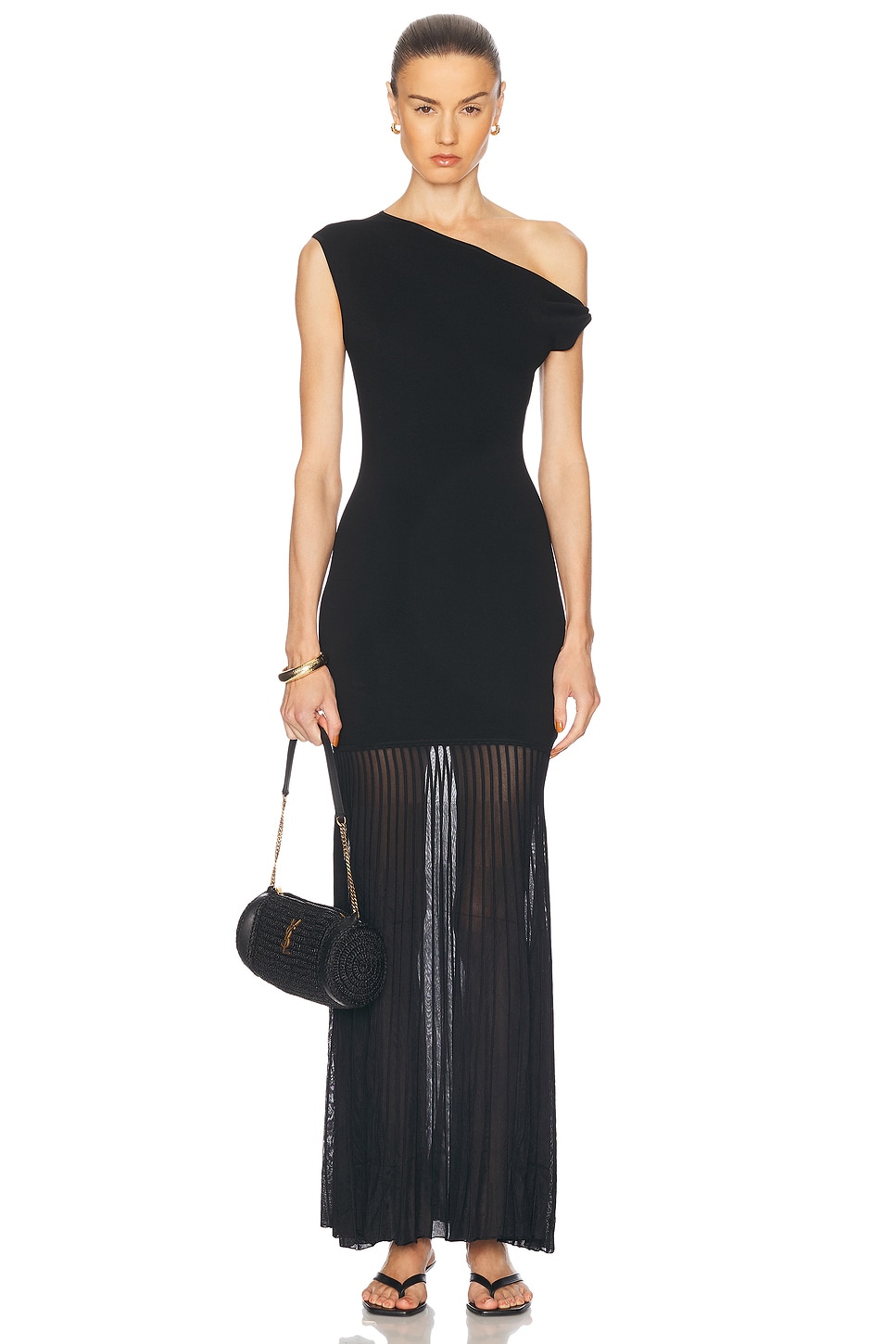 Image 1 of SIR. Indigo Twist Dress in Black