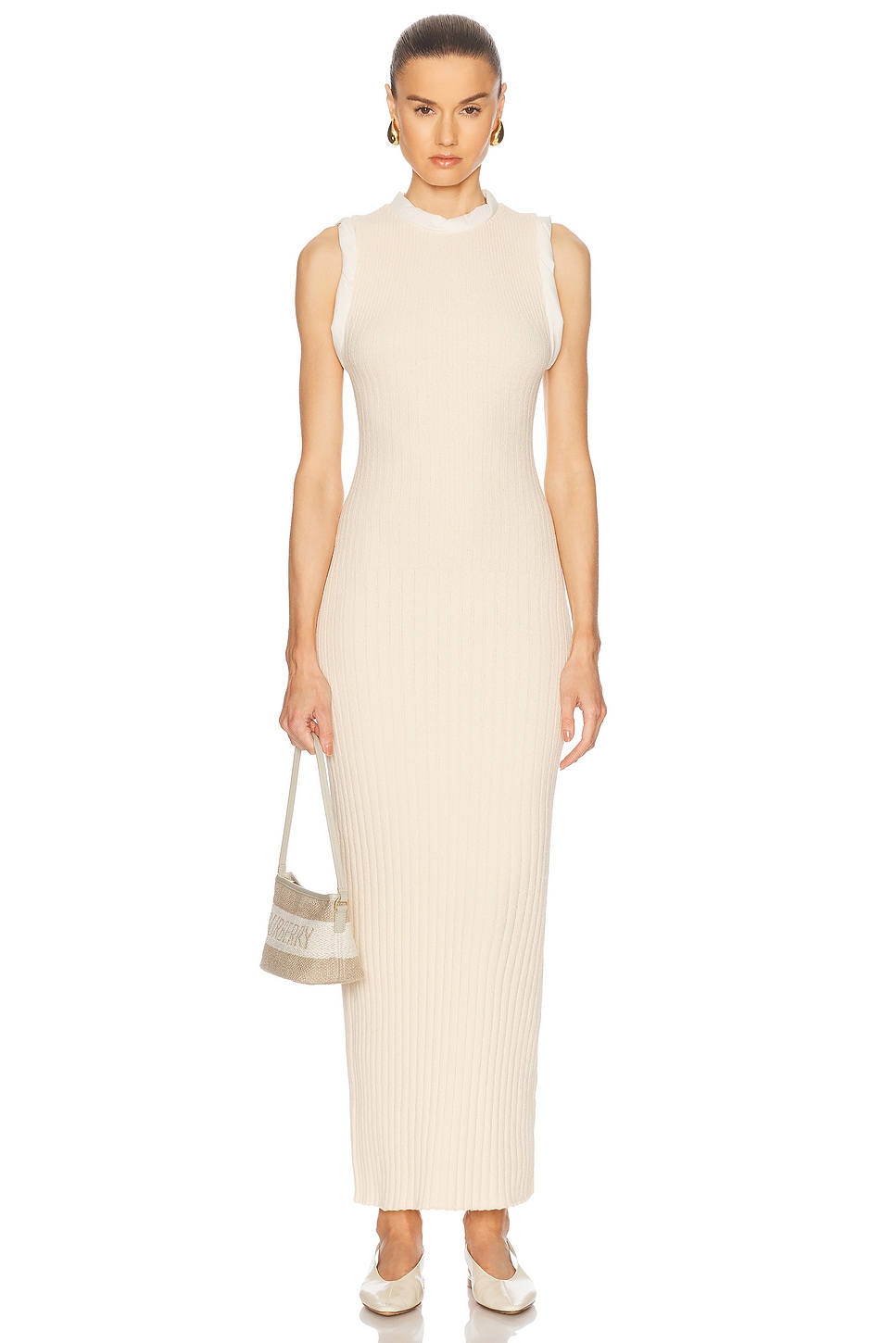 Image 1 of SIR. Petal Knit Dress in Peach