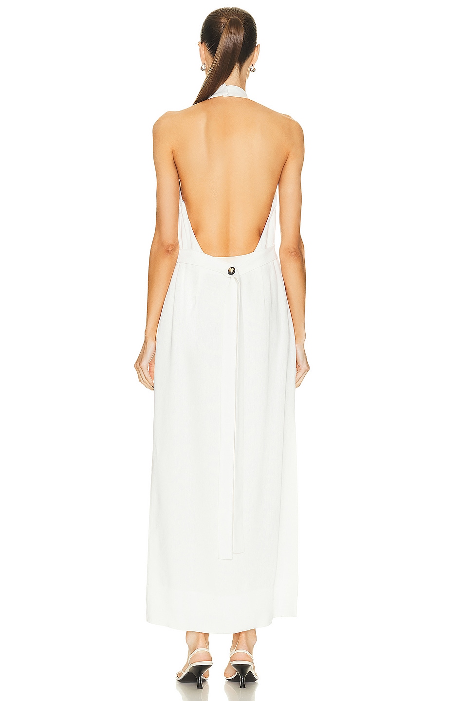 ISIDORE HALTER DRESS - GARNET