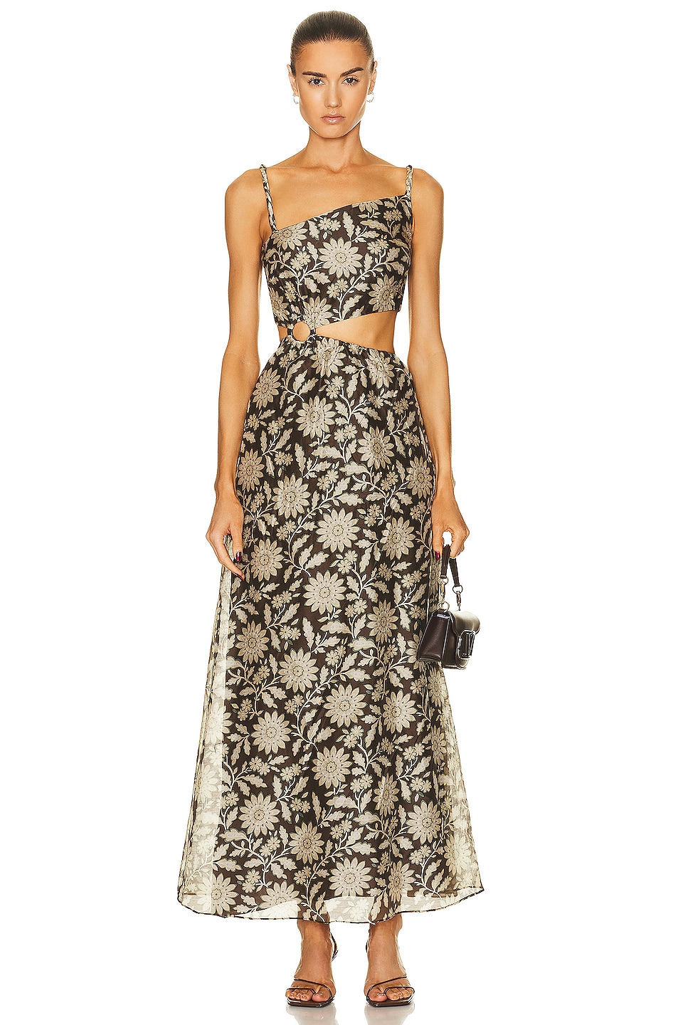 Image 1 of SIR. Xanita Asymmetrical Cut Out Dress in Xanita Print