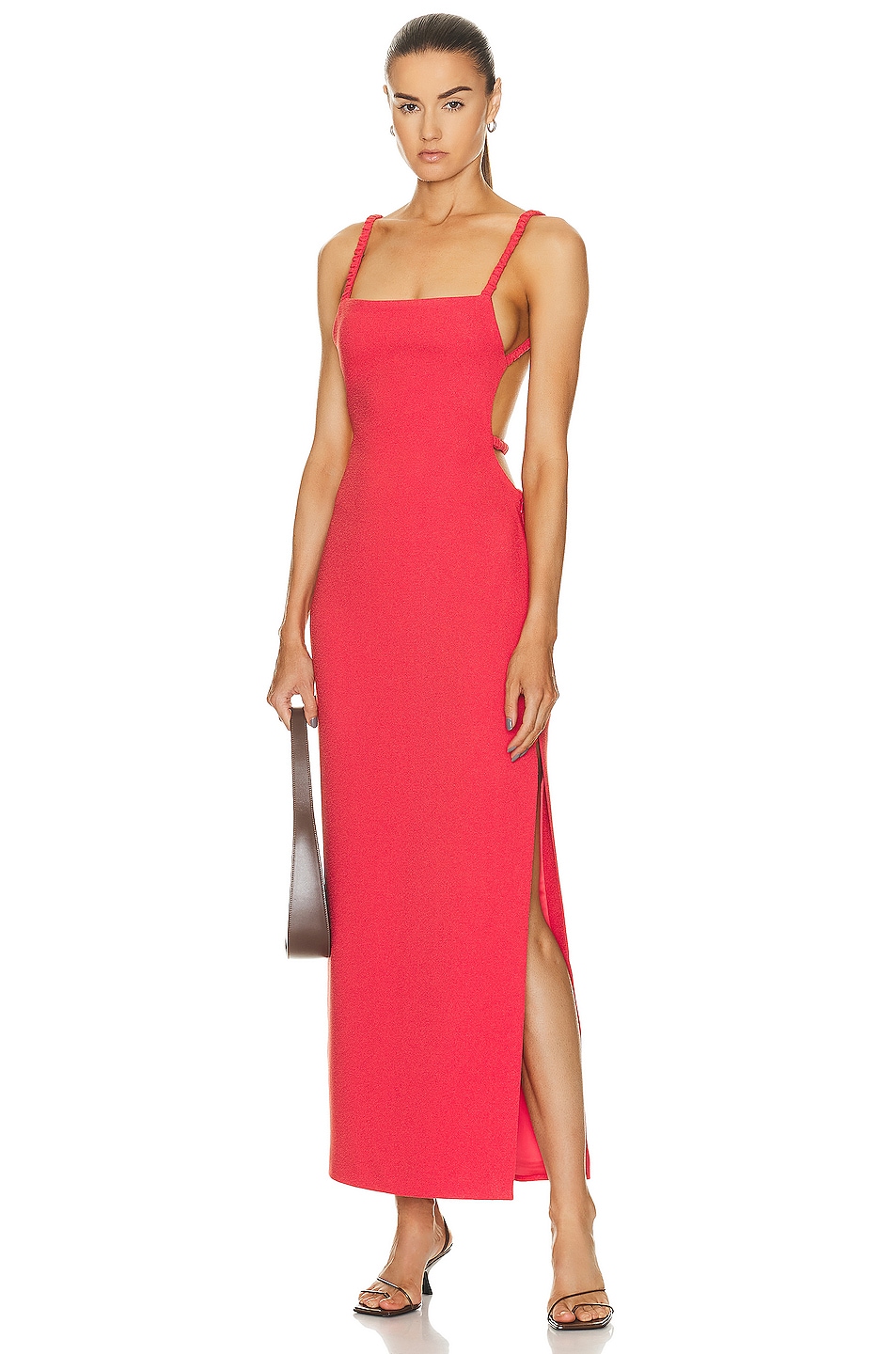 Image 1 of SIR. Spoerri Backless Gown in Red