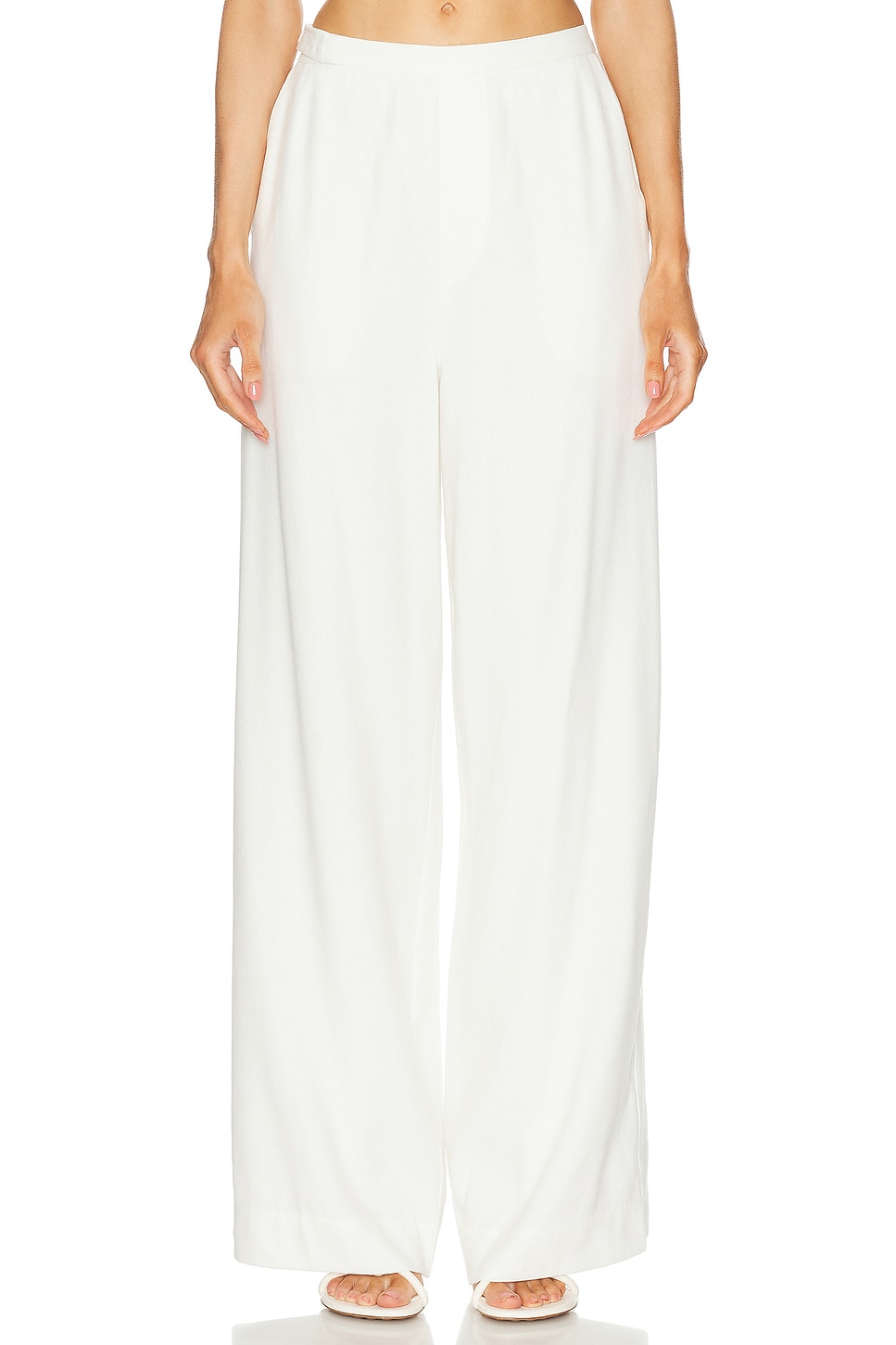 Image 1 of SIR. Dorian Wide Leg Pant in Ivory