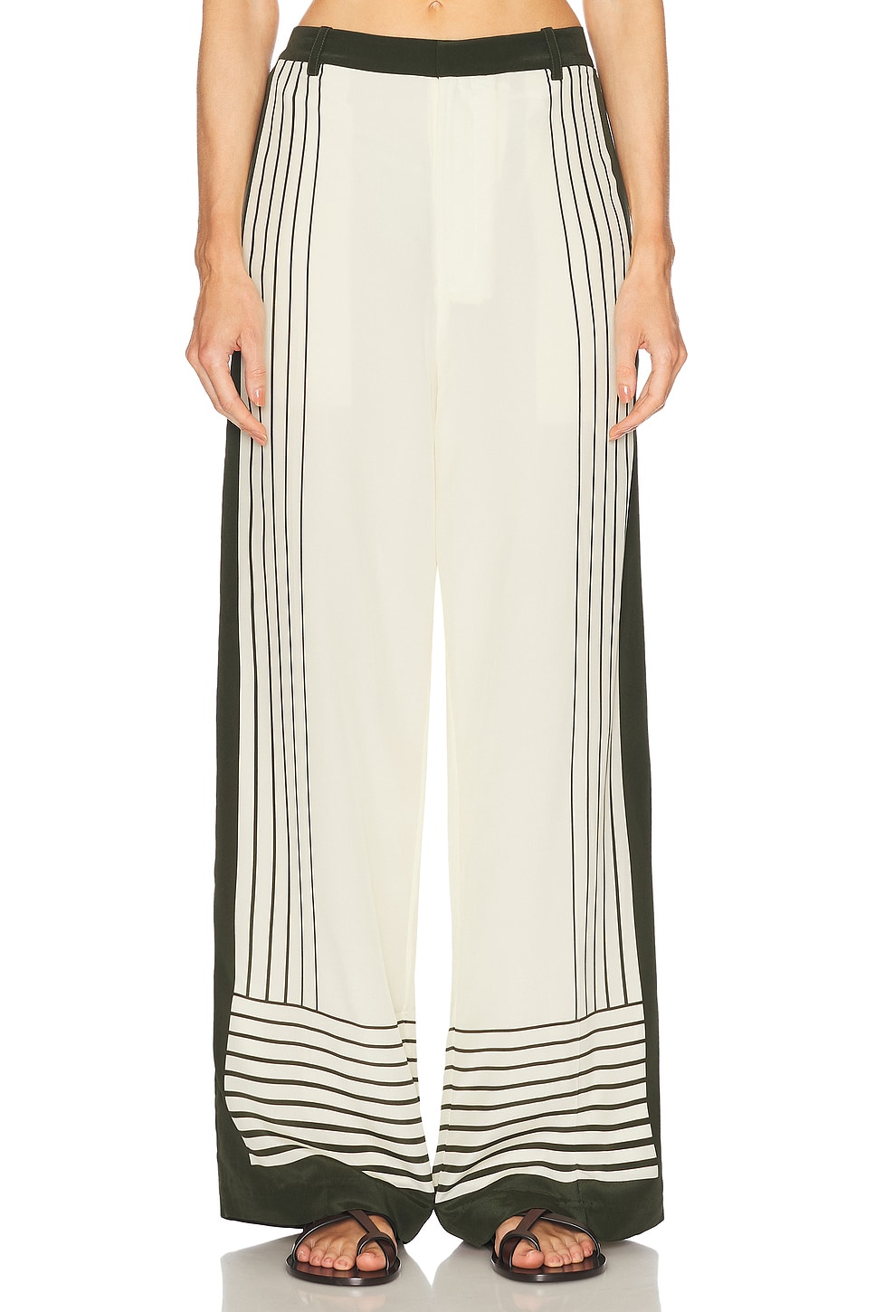 Image 1 of SIR. Leilana Tailored Pant in Garden Stripe