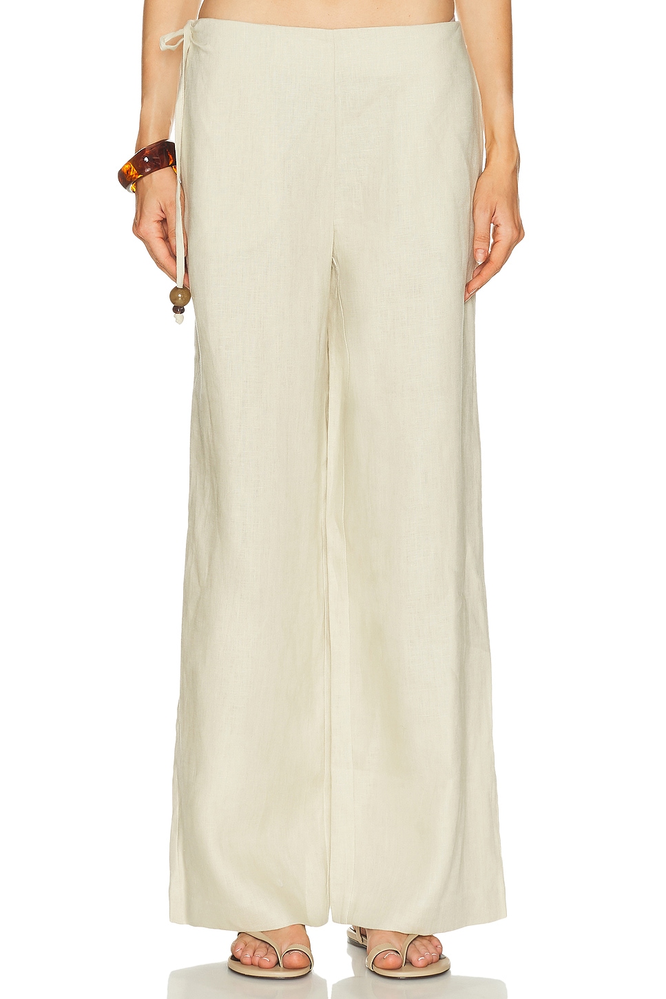 Image 1 of SIR. Raquel Tie Pant in Wheat