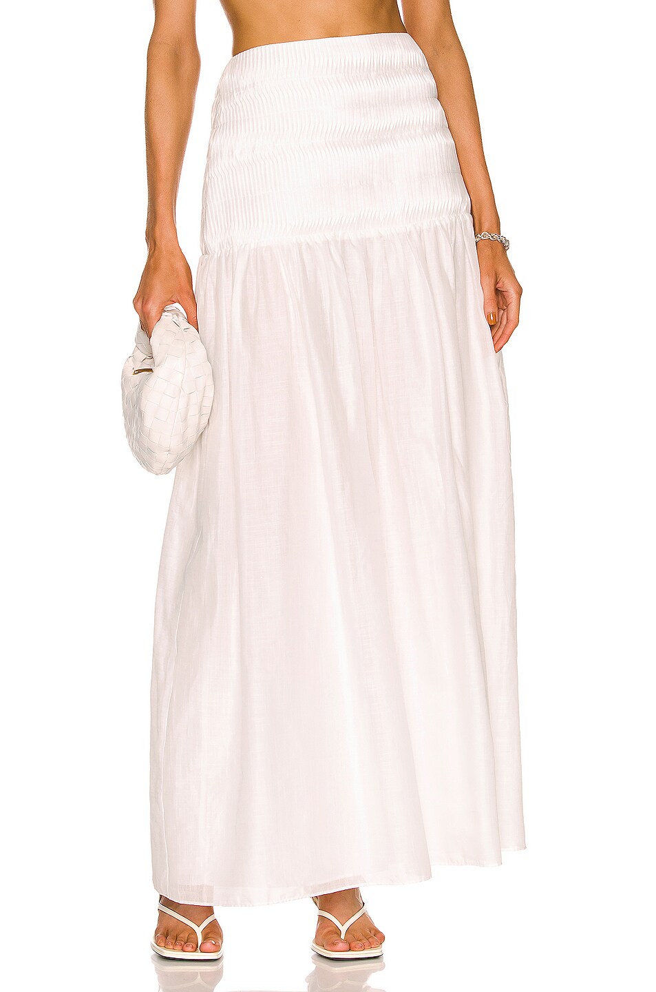 Image 1 of SIR. Xanthe Maxi Skirt in Ivory