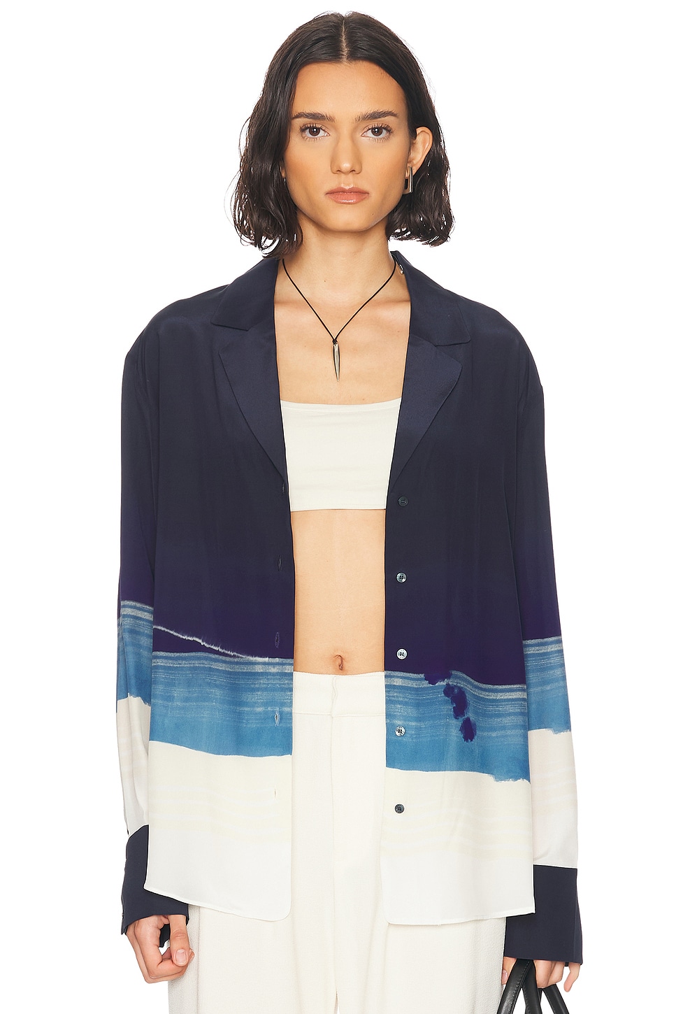 Image 1 of SIR. Mariner Shirt in Shoreline Stripe