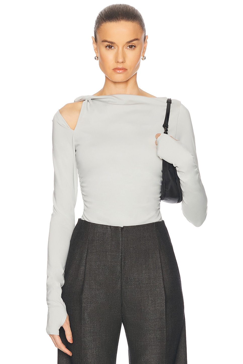 Image 1 of SIR. Elm Bodysuit in Grey Blue
