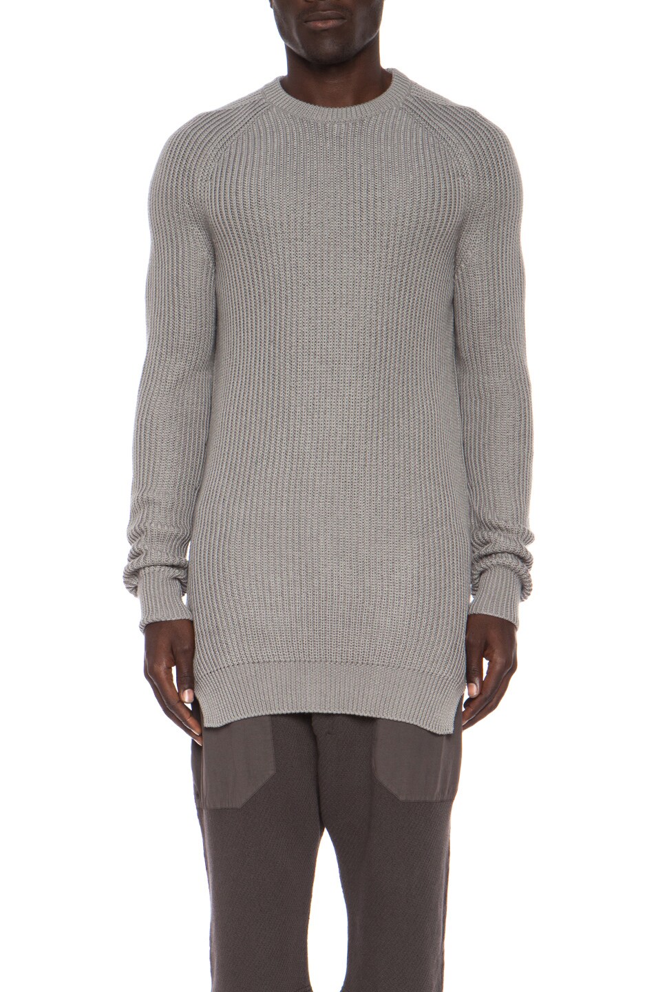 Image 1 of SILENT DAMIR DOMA Kalis Long Cotton Sweater in Silent