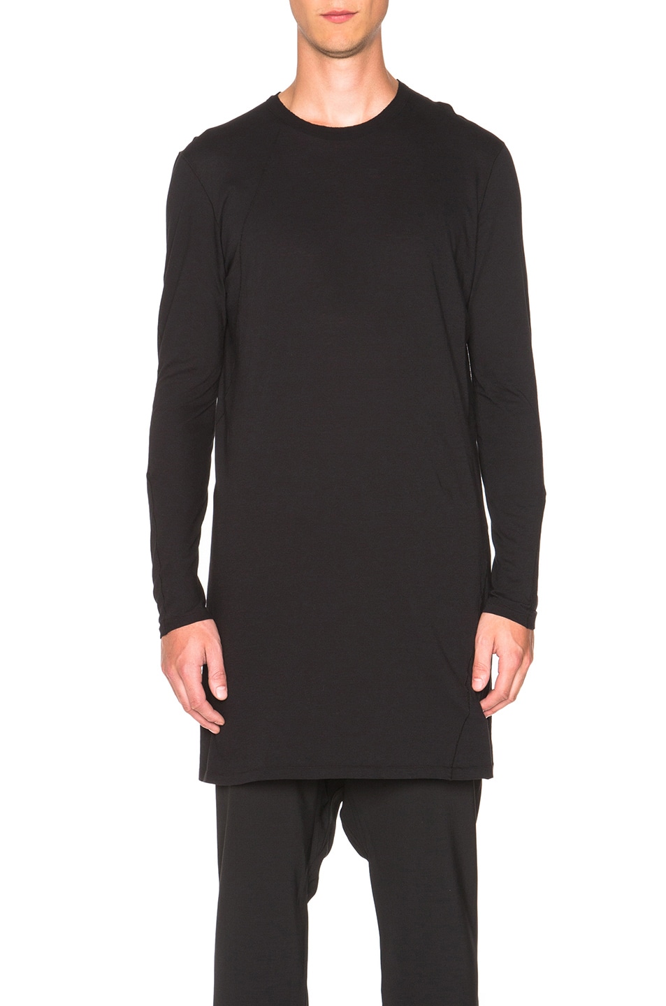 Image 1 of SILENT DAMIR DOMA Timinti Twisted Seam Tee in Black