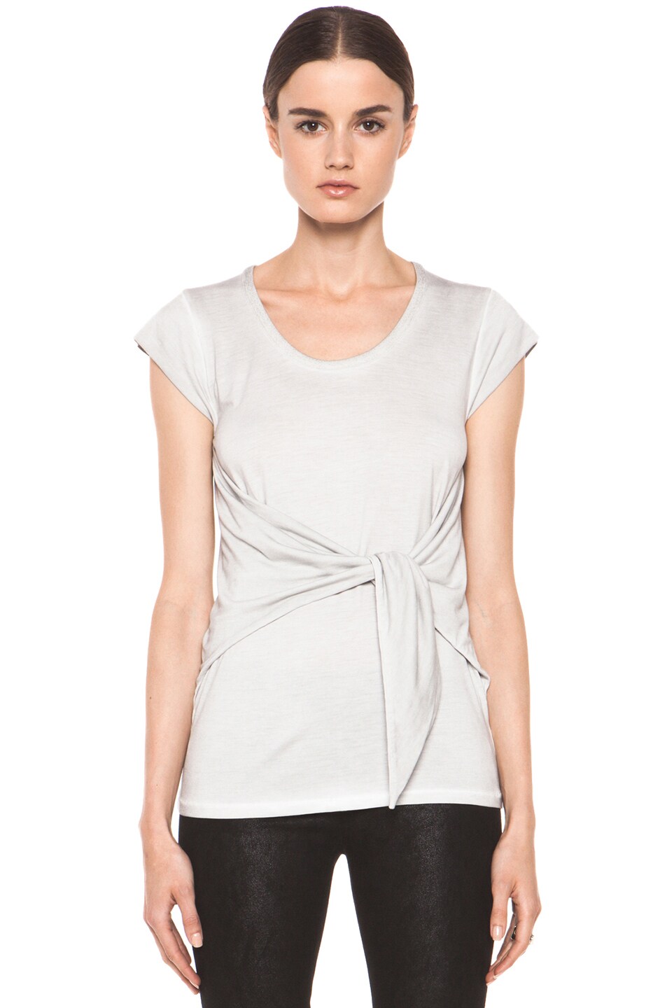 Image 1 of SILENT DAMIR DOMA Tissu Wrap Top in Silent Washed