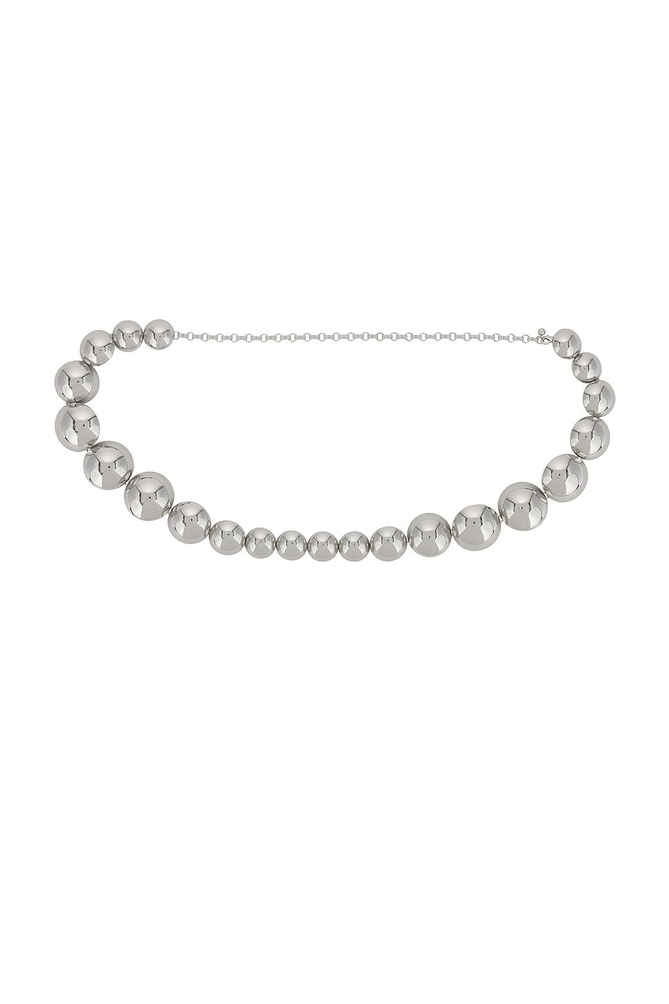 SIMONMILLER Dome Belt in Metallic Silver