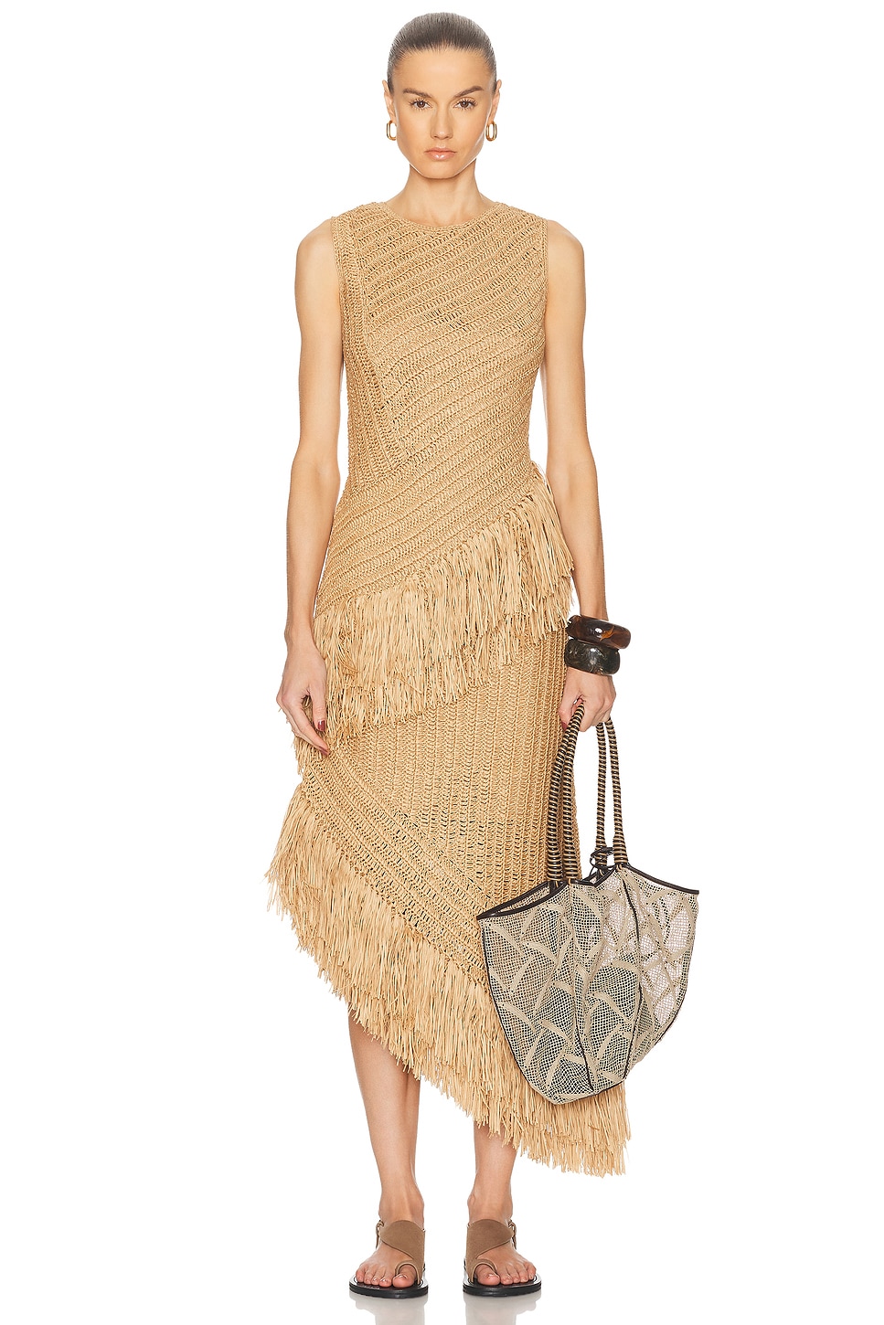Image 1 of SIMONMILLER Beja Crochet Dress in Natural