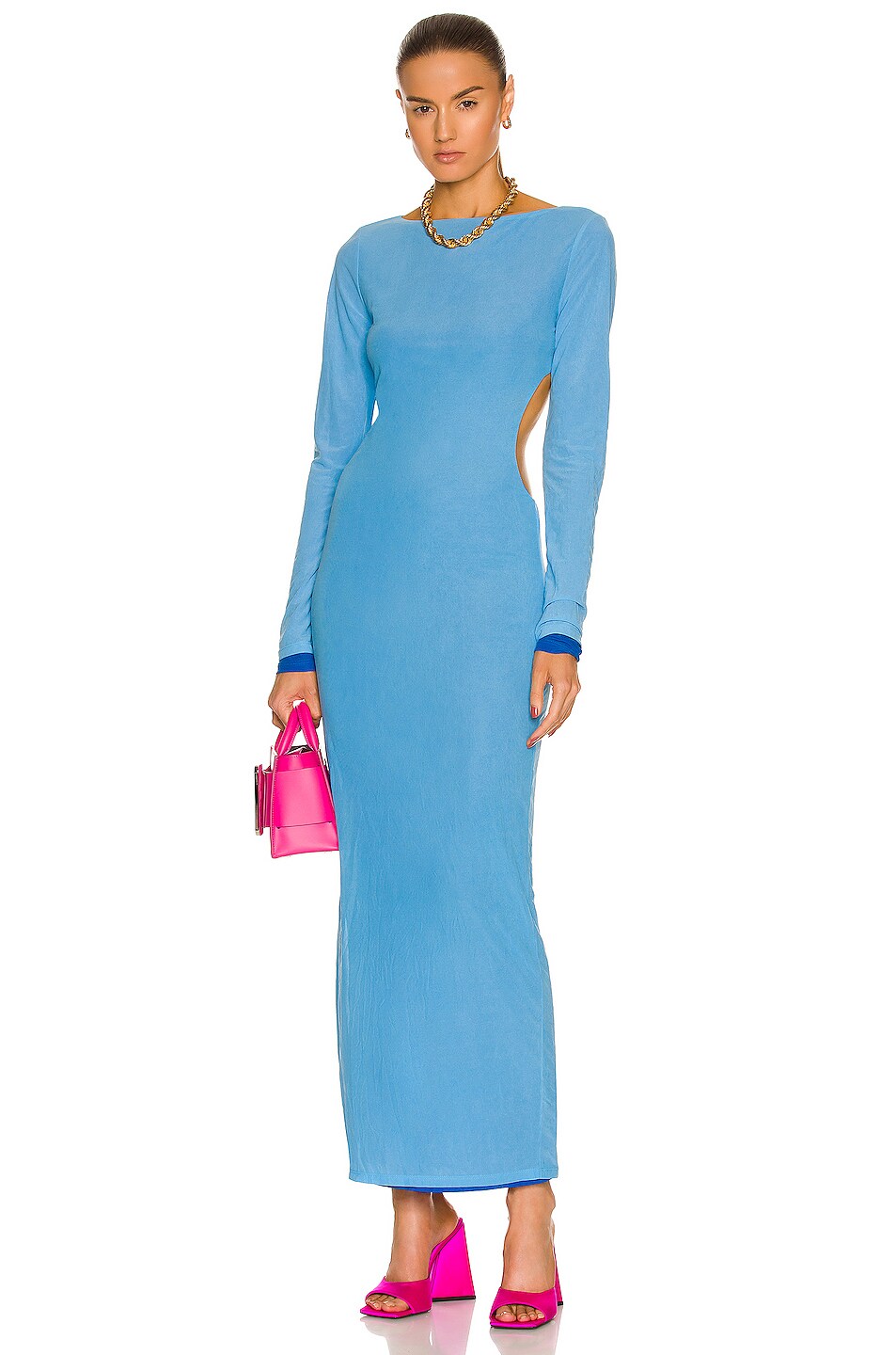 Image 1 of Simon Miller Solar Dress in Clear Blue