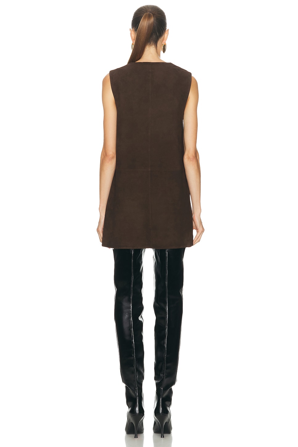 Jaded London - Extreme Fold Over Lace Up Knit Top | Plush