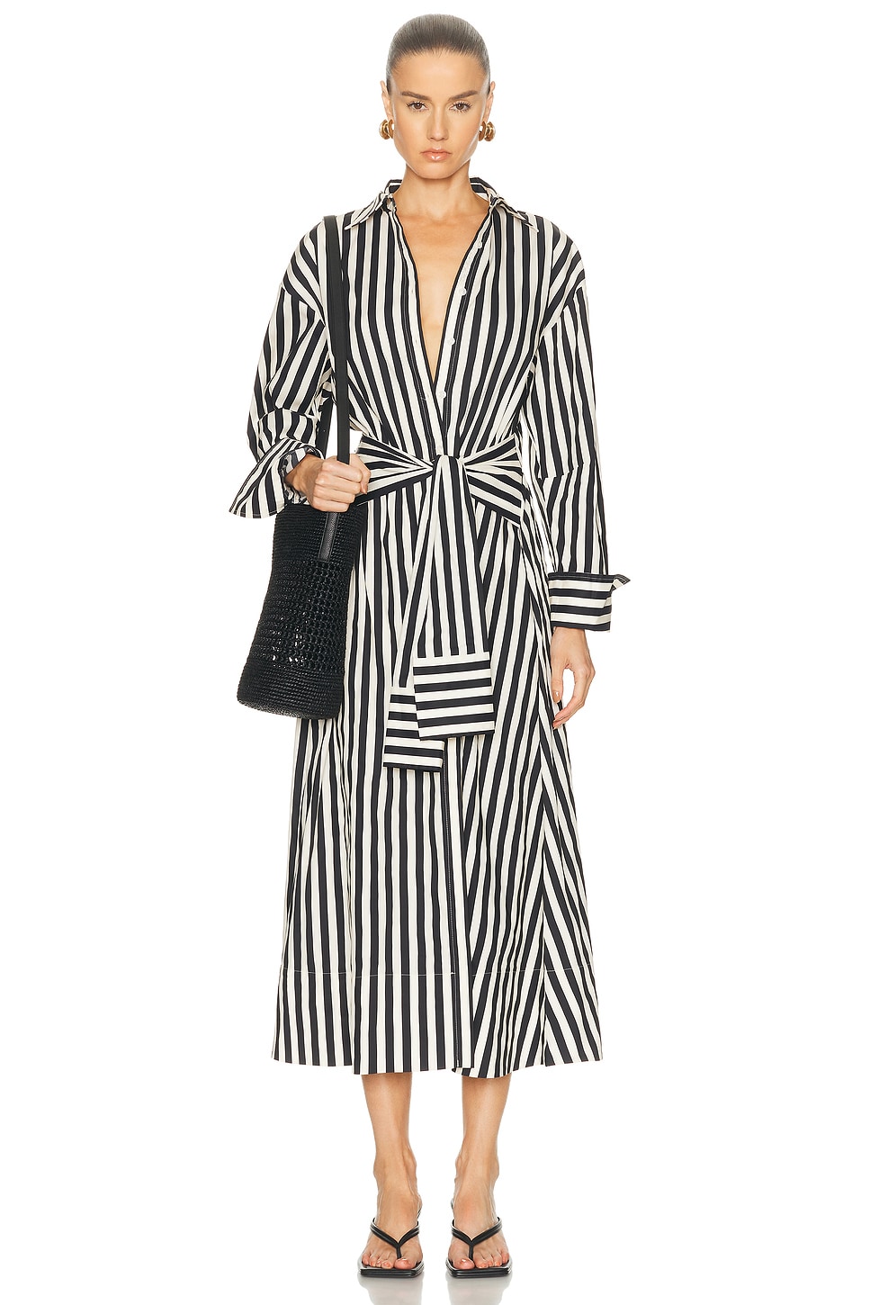 Image 1 of SIMONMILLER Inna Dress in Black & White Stripe