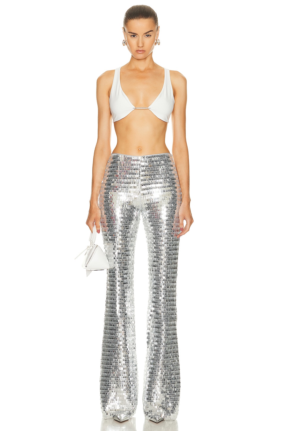 Simon Miller Sequin Robo Pant in Satellite Silver | FWRD