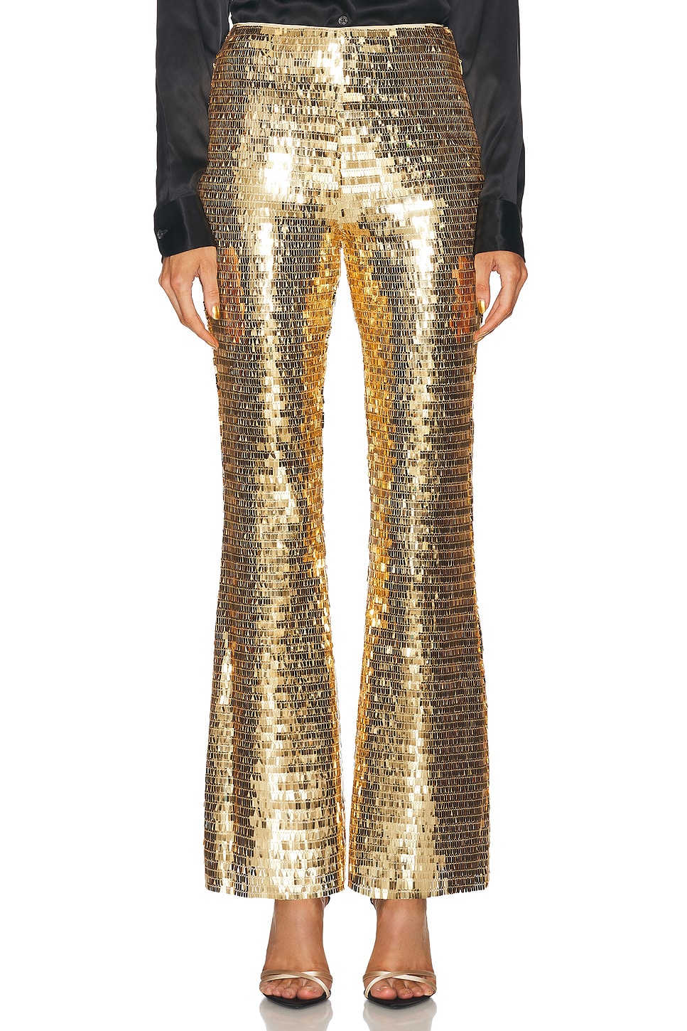 Shop Simon Miller Robo Sequin Pant In Star Gold