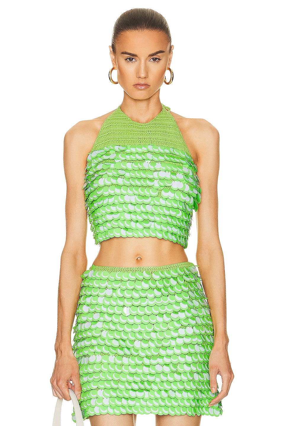Image 1 of Simon Miller Candy Sequin Top in Happy Green