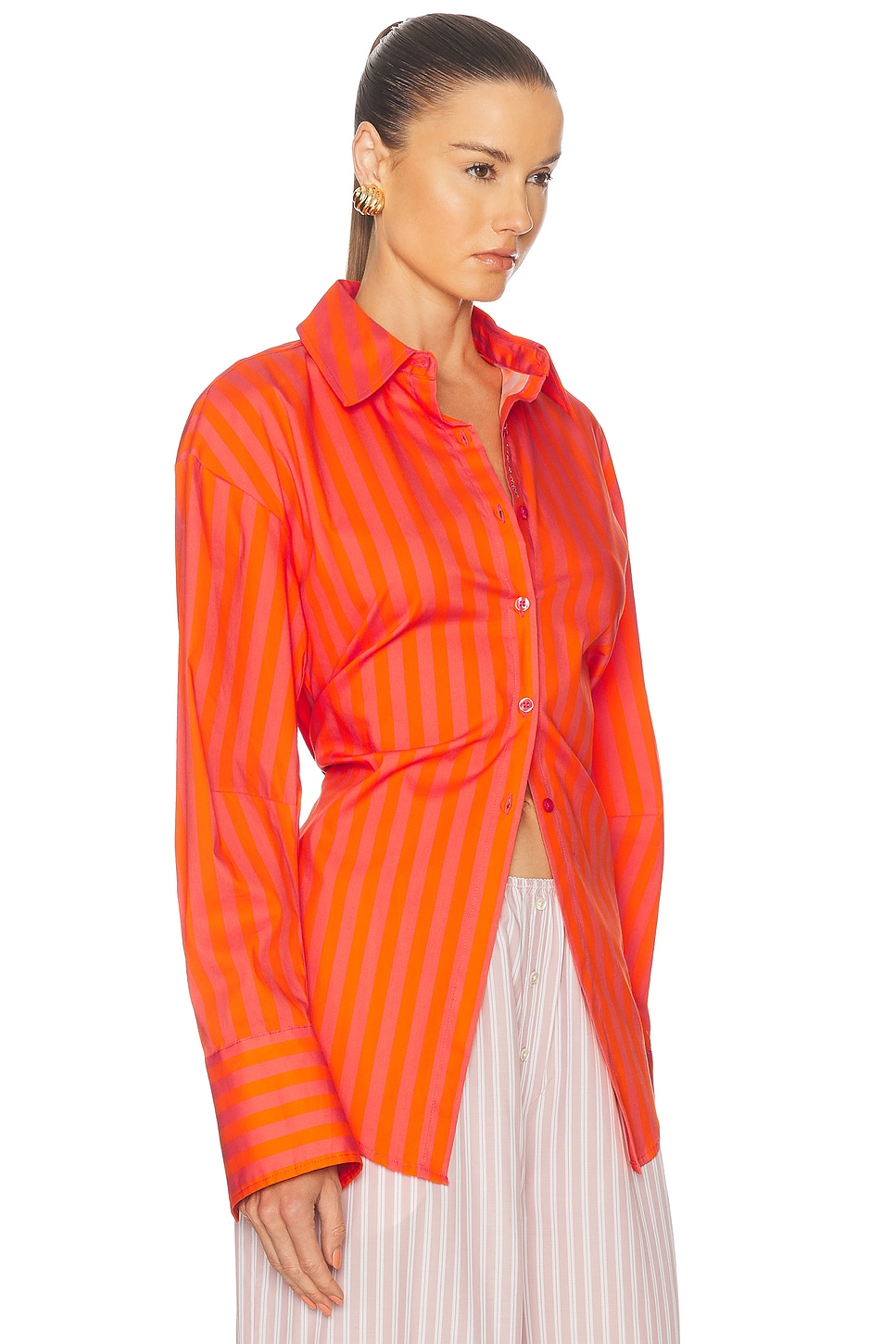 SIMONMILLER LOCH POPLIN BUTTON UP TOP