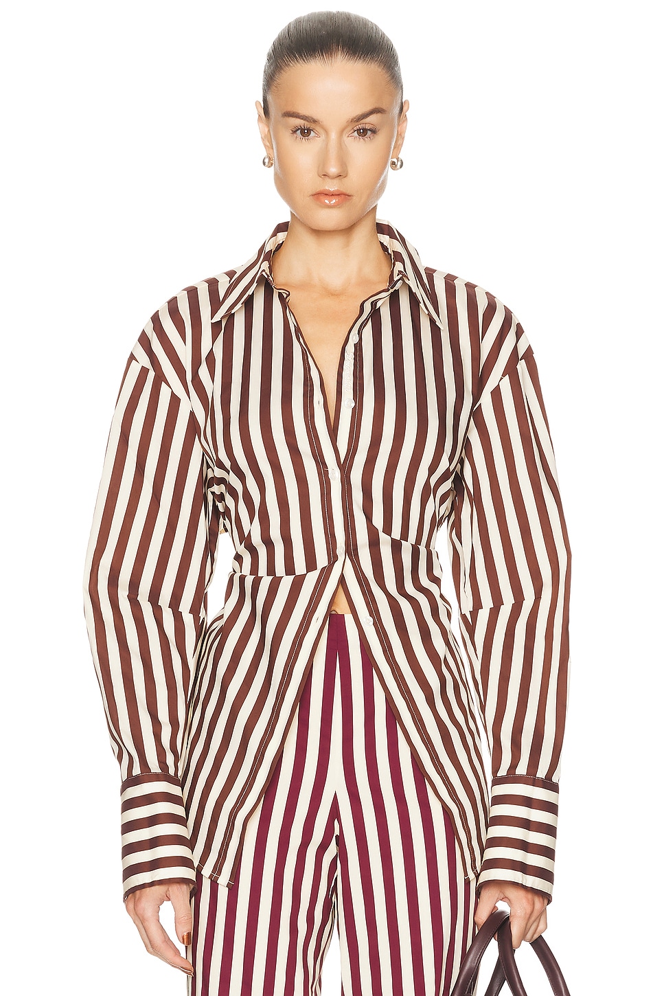 Simon Miller Loch Poplin Button Up Top