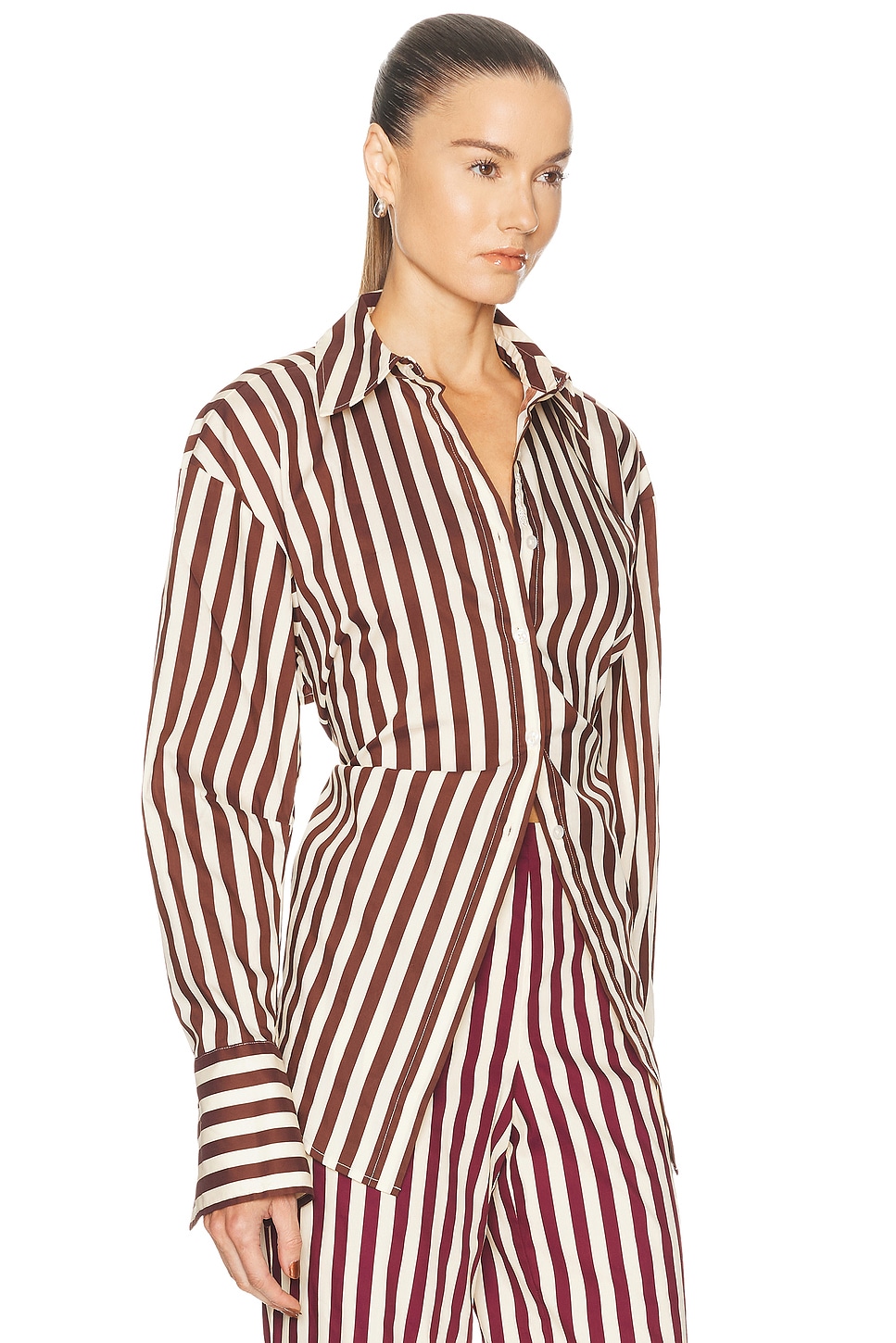 Simon Miller Loch Poplin Button Up Top