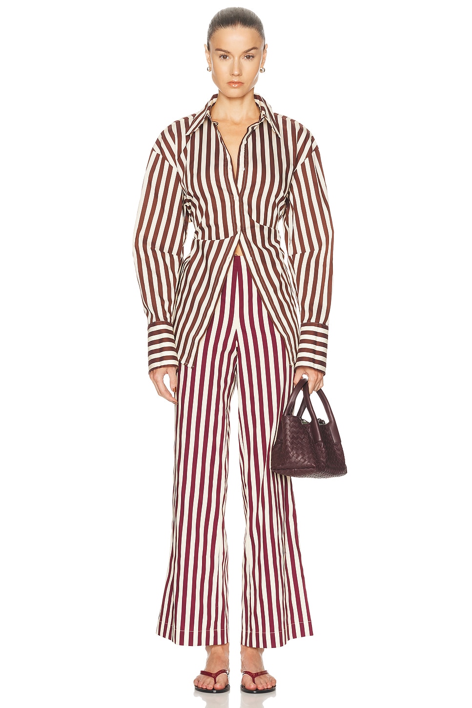 Simon Miller Loch Poplin Button Up Top