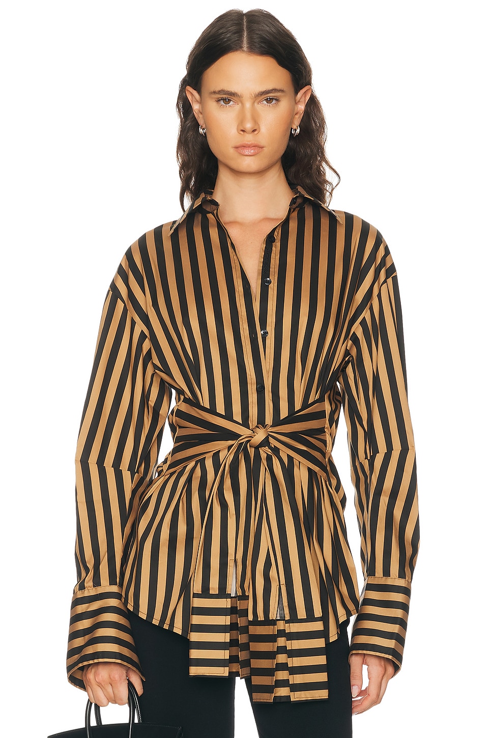 Simon Miller Inna Poplin Top In Black