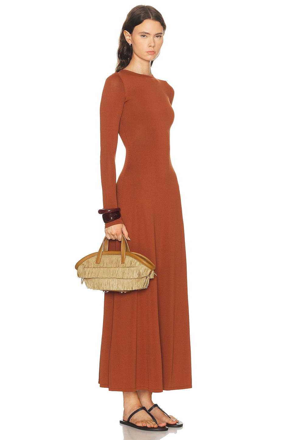 Simonmiller Mini Fringe Mercado Tote Bag In Brown