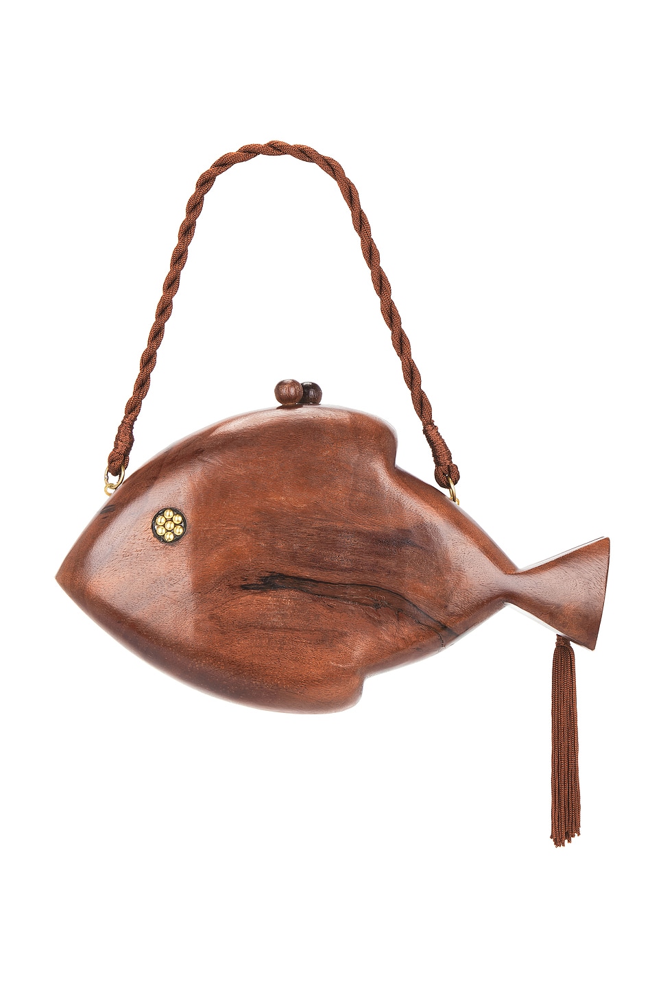 SIMONMILLER Carved Fish Clutch