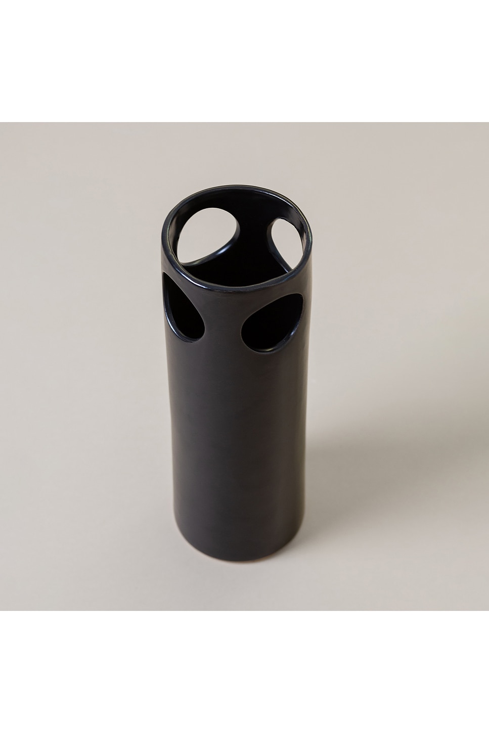 Sin Cenote Vase In Black