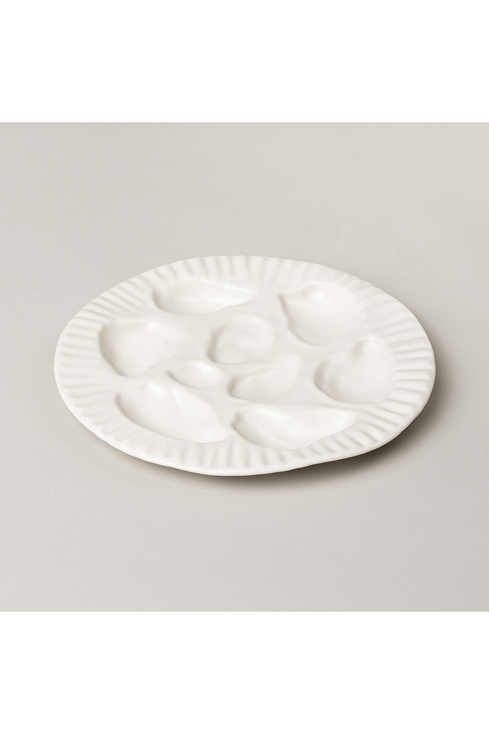 Sin Oyster Plate In White