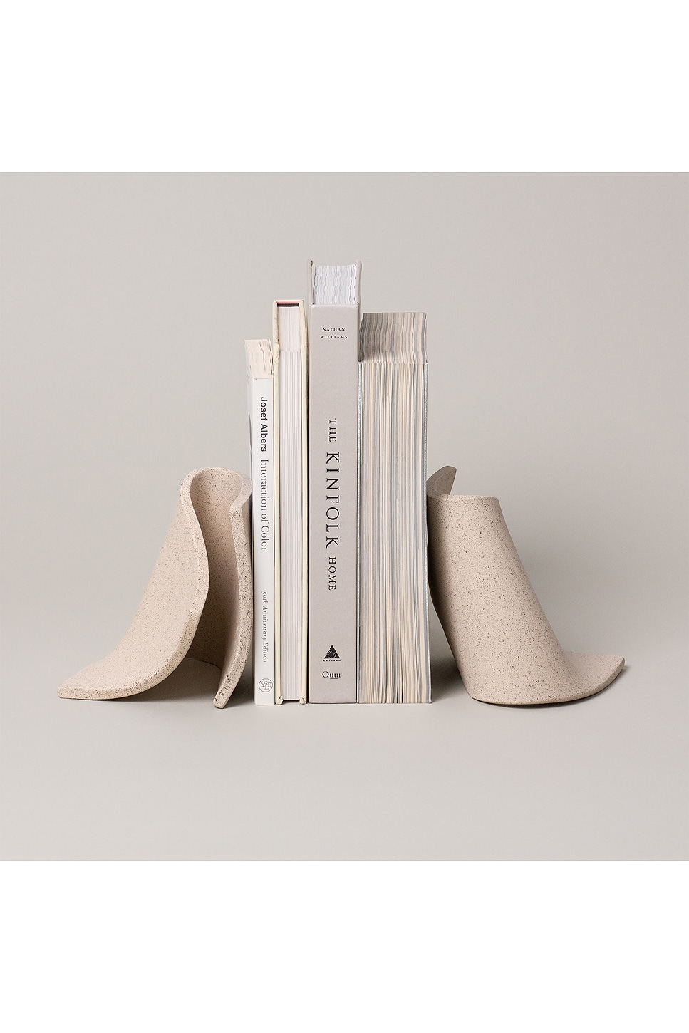 Sin Serra Ceramic Bookends In Brown