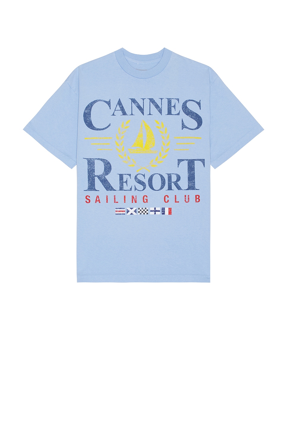 Shop Sixthreeseven Cannes Heavyweight Tee In Periwinkle