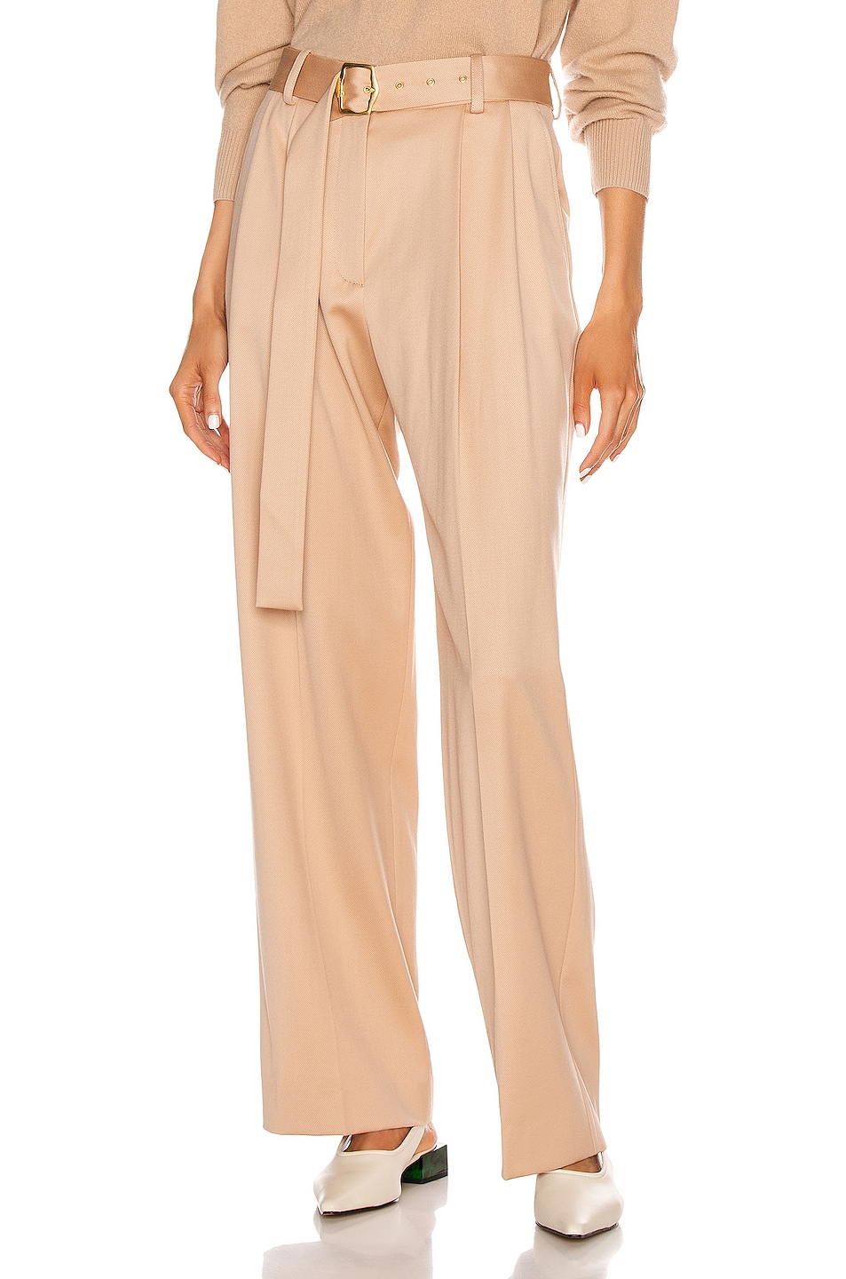 Image 1 of Sies Marjan Blanche Pleated Pant in Soba