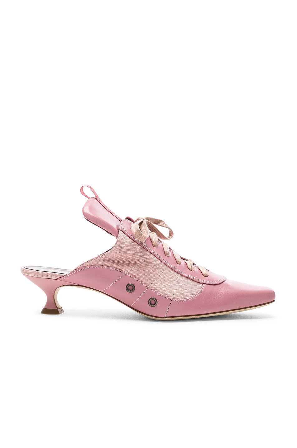 Image 1 of Sies Marjan Alice Lace Up Mule in Soft Pink