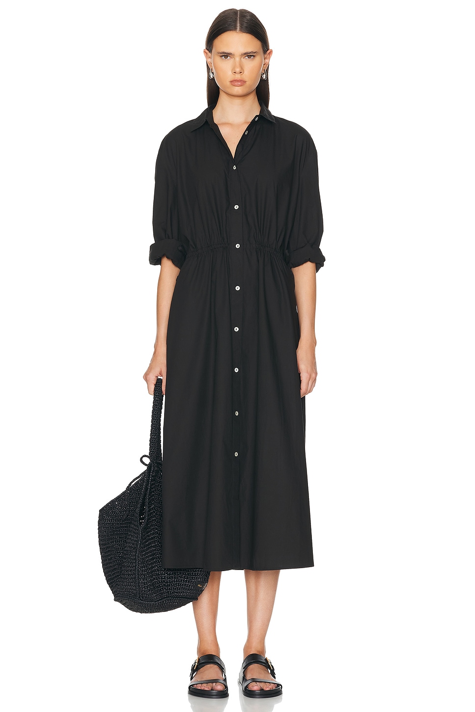 Image 1 of Skall Studio Mia Shirt Dress in Black