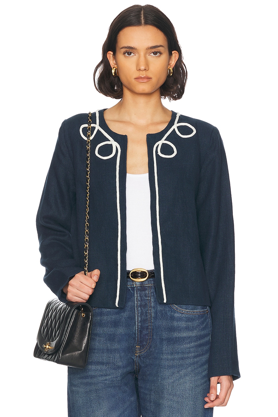 Pearl Jacket in Navy