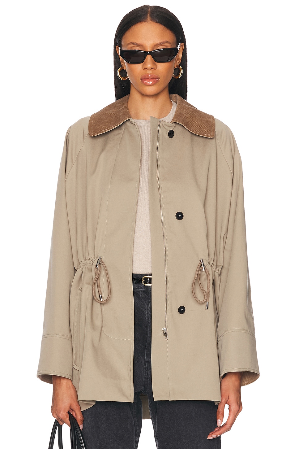 Image 1 of Skall Studio Gaby Parka Jacket in Stone Moss