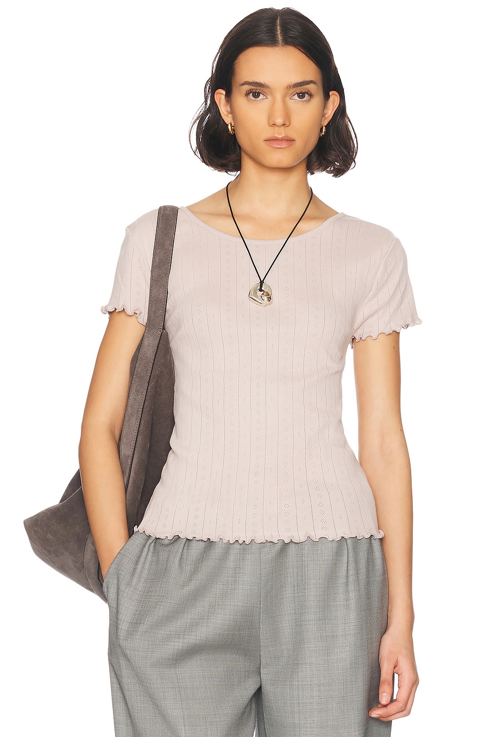 Edie Cap Sleeve Top in Lavender