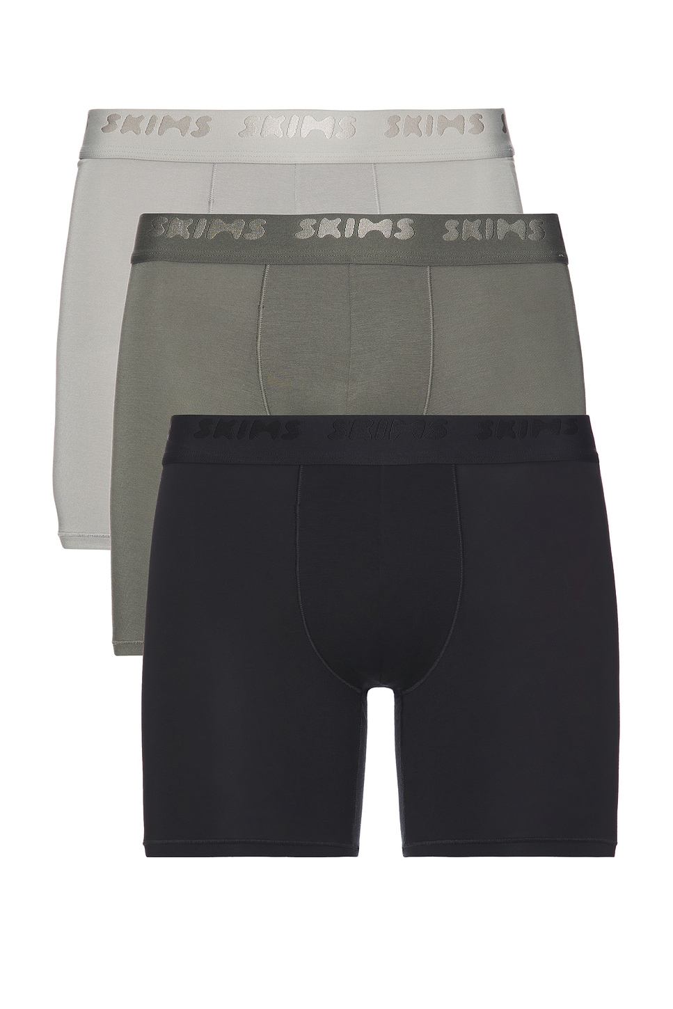 Stretch 5 Boxer Brief 3-Pack in Navy,Grey