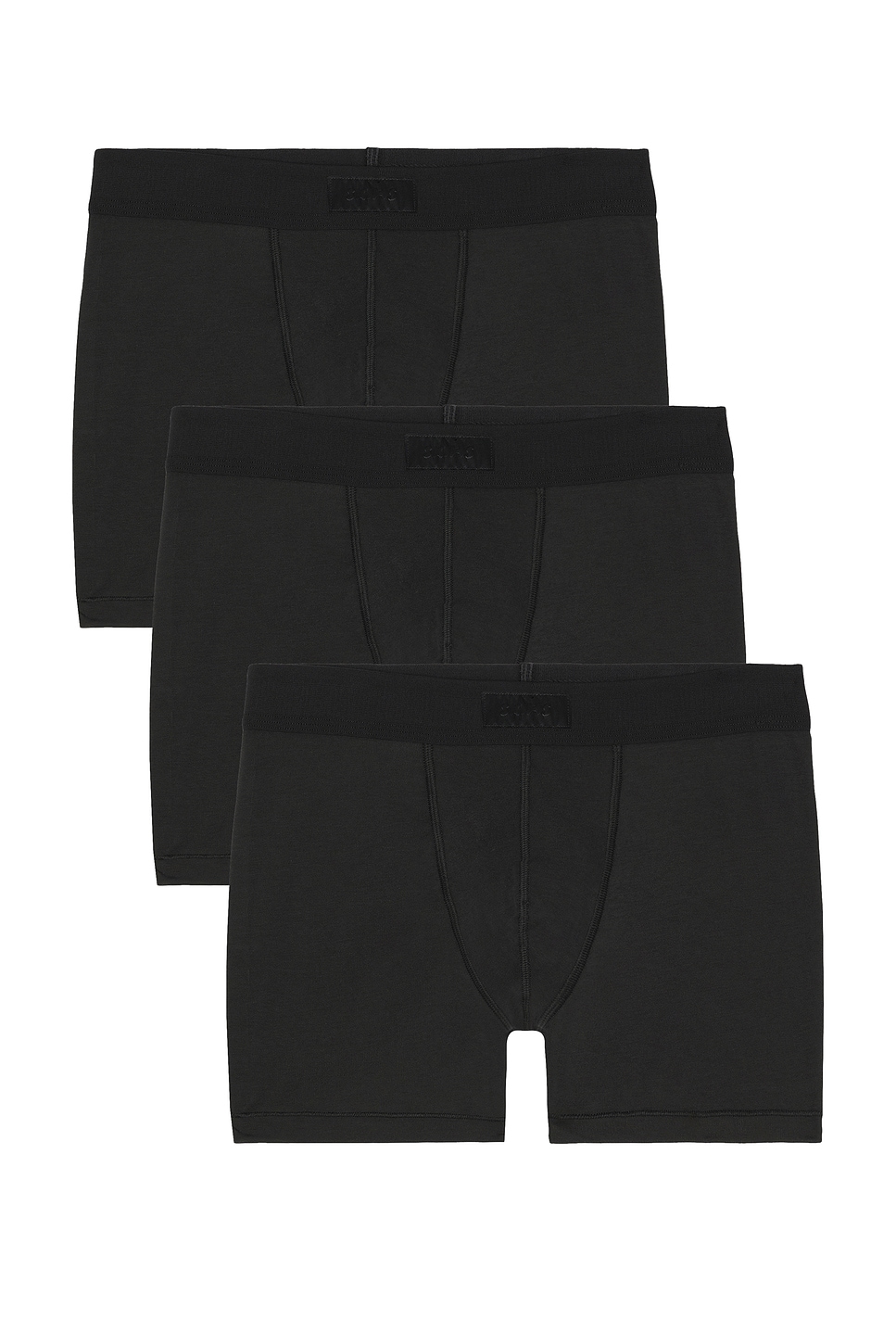 Image 1 of SKIMS Cotton 3" Boxer Brief 3-Pack in Onyx