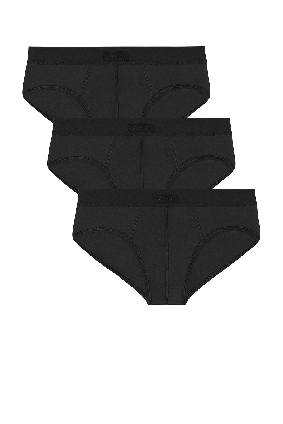 Cotton Brief 3-Pack in Black