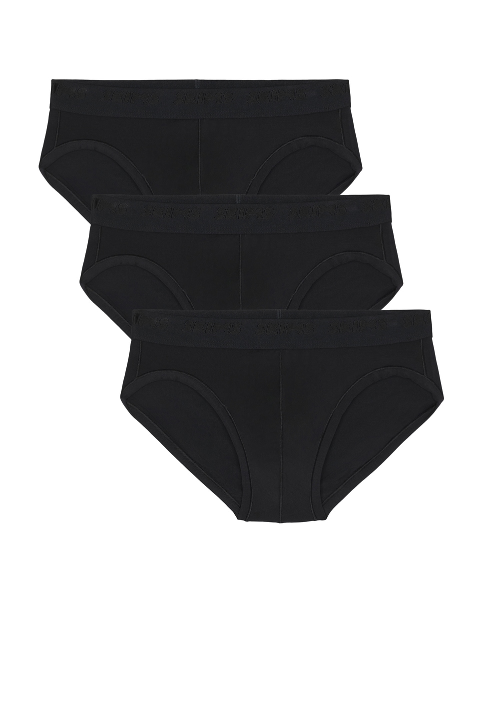 Stretch Brief 3-Pack in Black