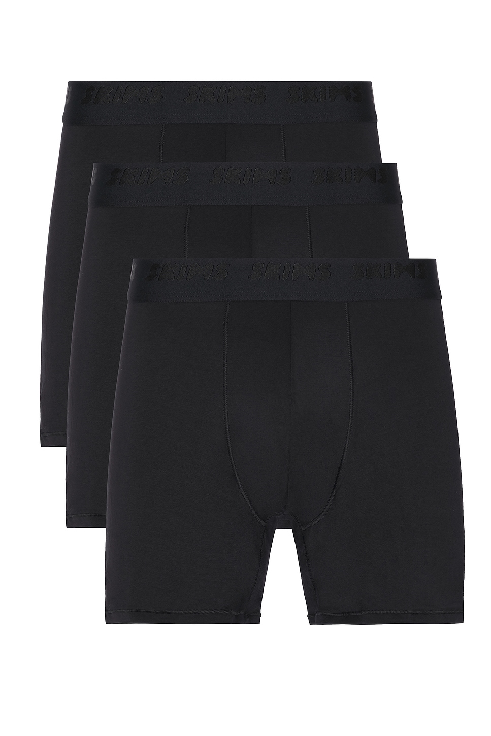 Image 1 of SKIMS Stretch 3" Boxer Brief 3-Pack in Obsidian